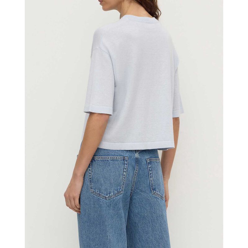Assembly Label Kensy Cotton Cashmere Tee Powder Blue image number 1